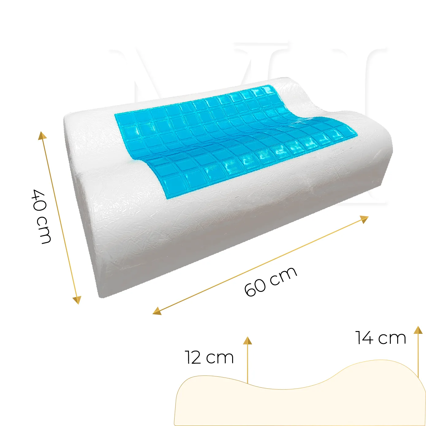 Almohada de Gel en Memory - Ergonomic Arctic - Imagen 3
