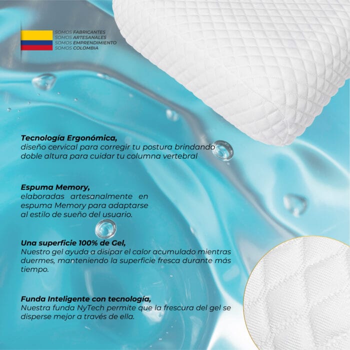 Almohada de Gel en Memory - Denver Arctic - Imagen 2