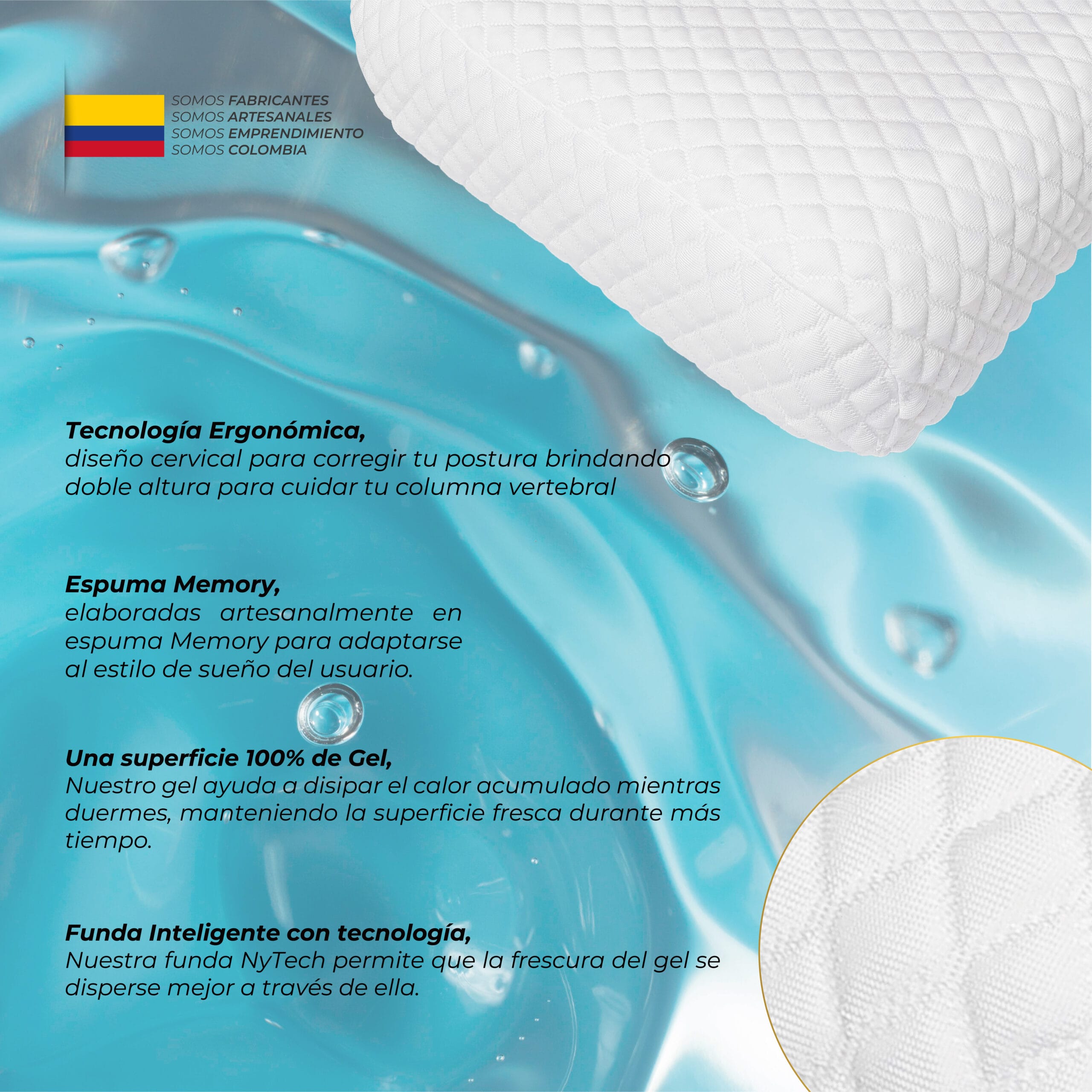 Almohada de Gel en Memory - Denver Arctic - Imagen 2