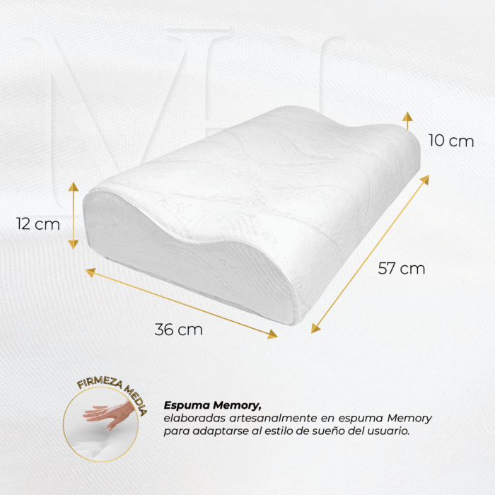 Set X2 Almohadas Confort Cervicales en Memory - Imagen 3