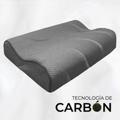Almohada Ergonómica Cervical Tech Carbón – Duerme boca arriba