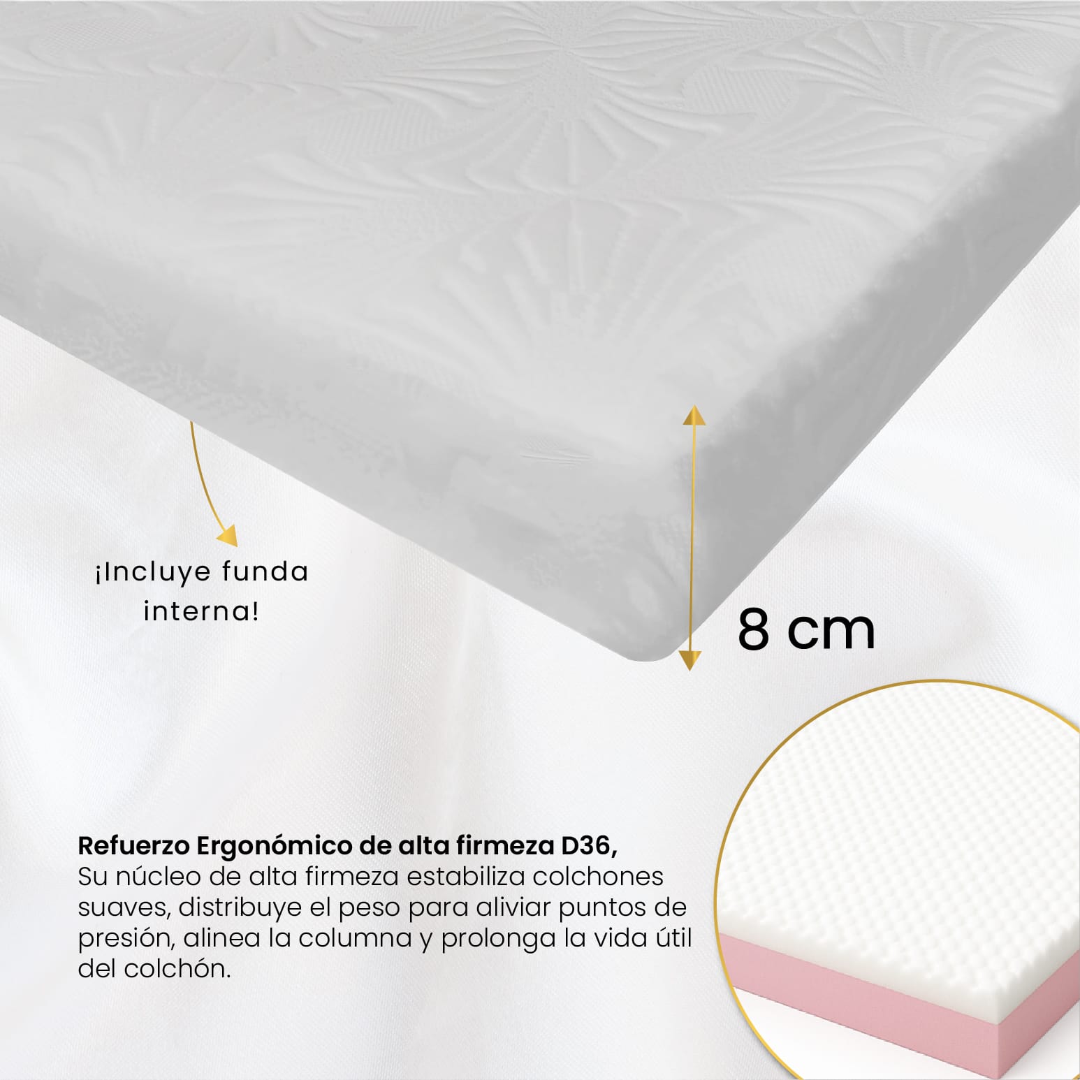 TOPPER SUE ALTA FIRMEZA DE MALAIA HOME