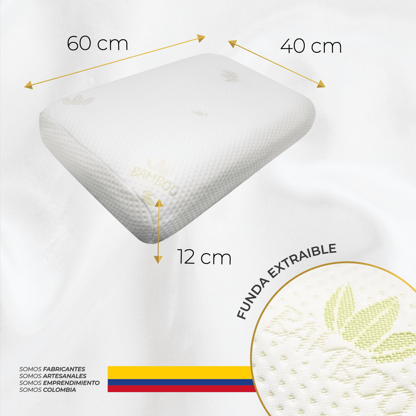 Almohada Denver Tech Bambú - Almohada modular - Imagen 3