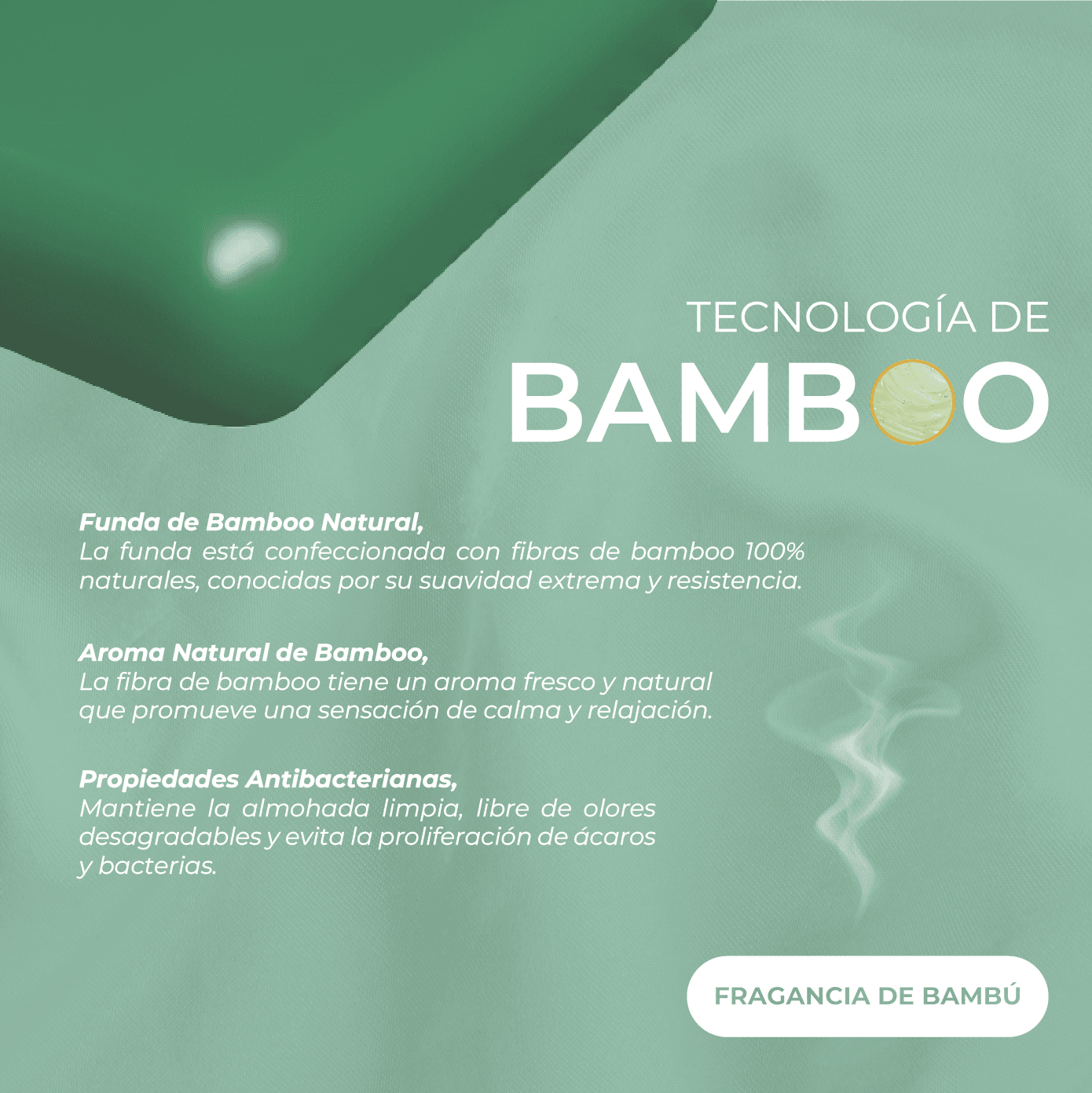 Almohada Denver Tech Bambú - Almohada modular - Imagen 2