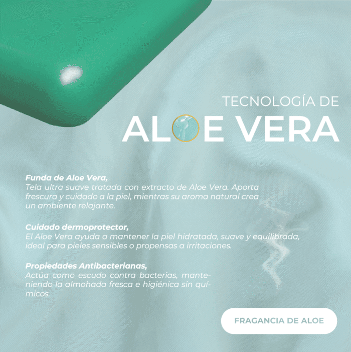 Almohada Denver Tech Aloe Vera - Almohada modular - Imagen 2