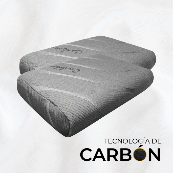 Set x2 Almohadas Denver Tech Carbón - Almohada modular